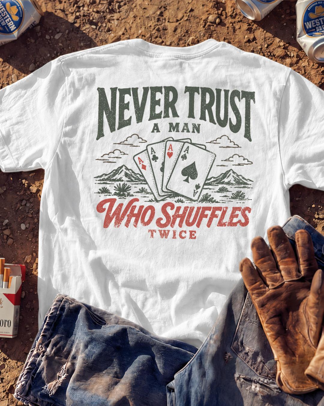 SHUFFLES TWICE