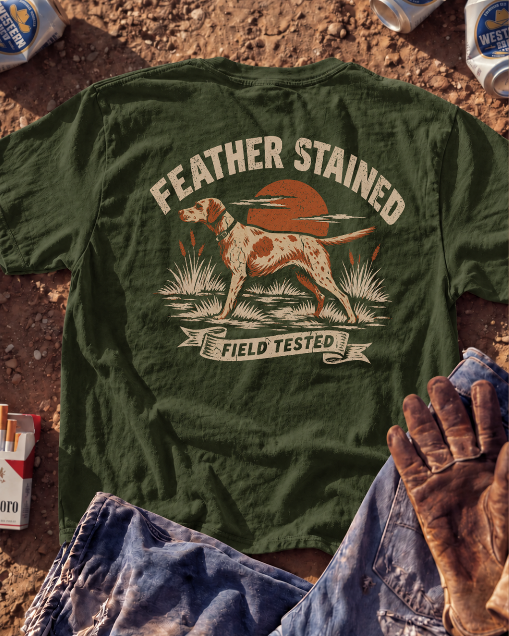 FEATHER STAINED