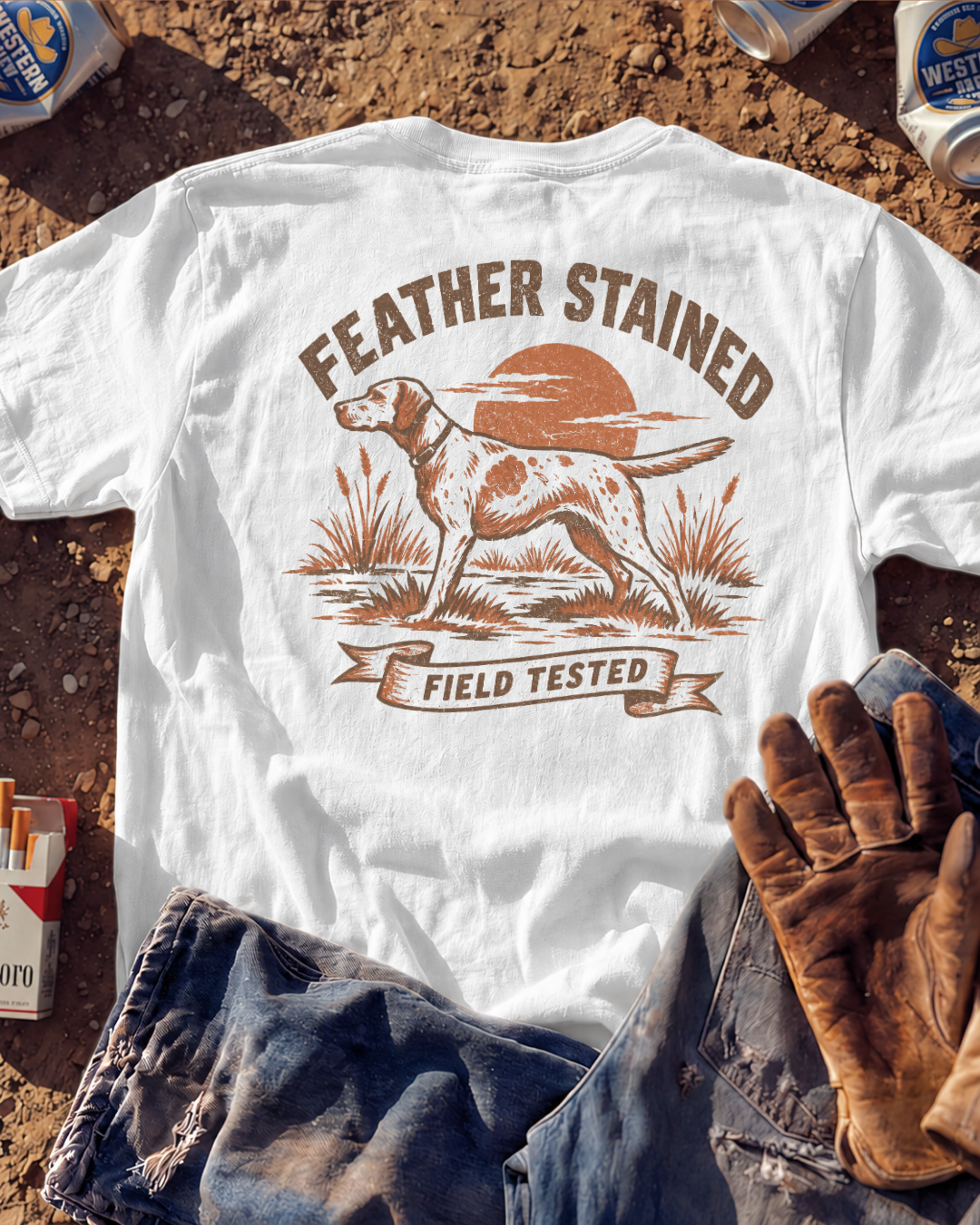 FEATHER STAINED